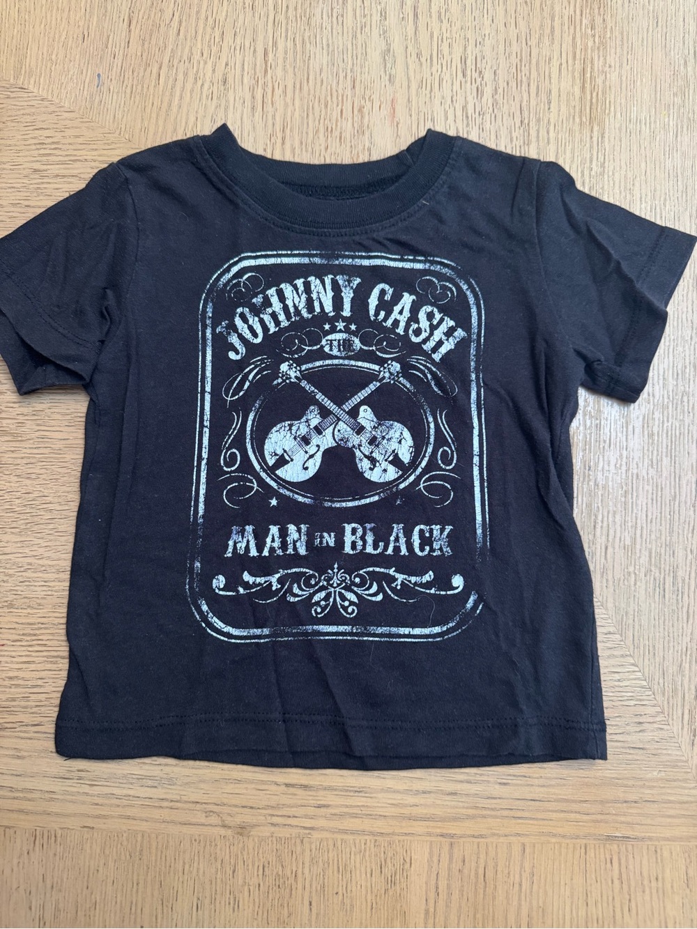 Ash Black Kids' Johnny Cash 'Man in Black' Graphic Tee